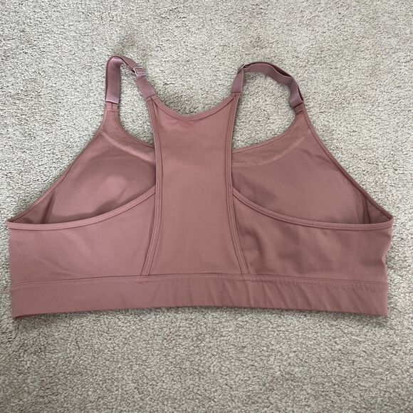 Duluth Trading Sports Bra XXL Hellrassiere Salmon Pink Athletic Workout Yoga Pad - Picture 4 of 4